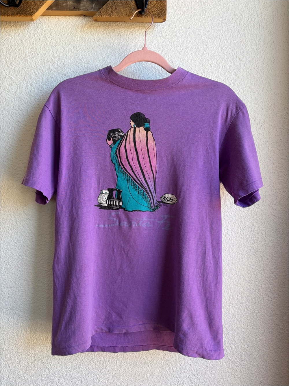 90s Santa Fe, NM Purple Single Stitch Tee Medium